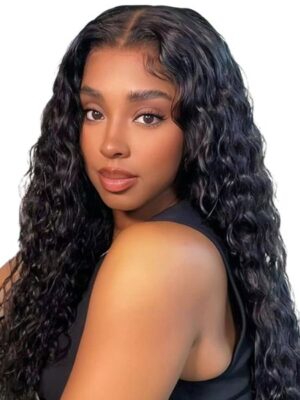 Water Wave Human Hair Wig Soft Curls