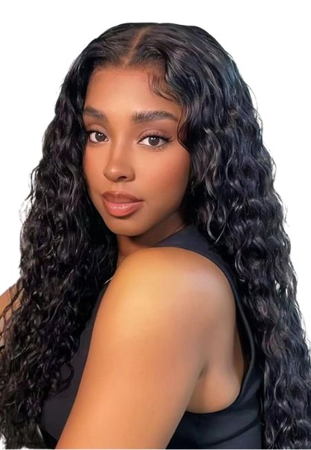 Water Wave Human Hair Wig Soft Curls Natural Lace Front