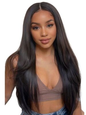 Straight Human Hair Wig Glueless Lace Front