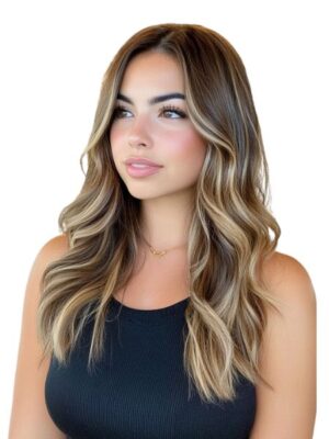 Honey Brown Straight Bundles with P4/27 Highlights