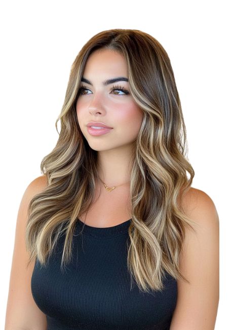 Honey Brown Straight Bundles with Highlights Human Hair